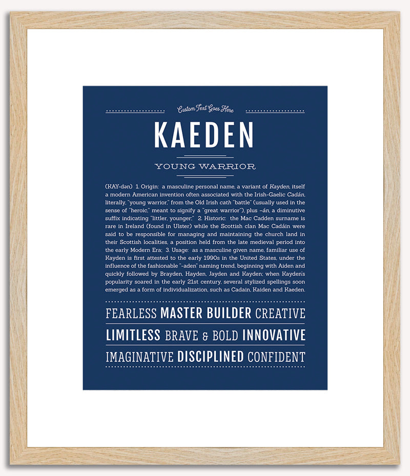 Kaeden | Name Art Print