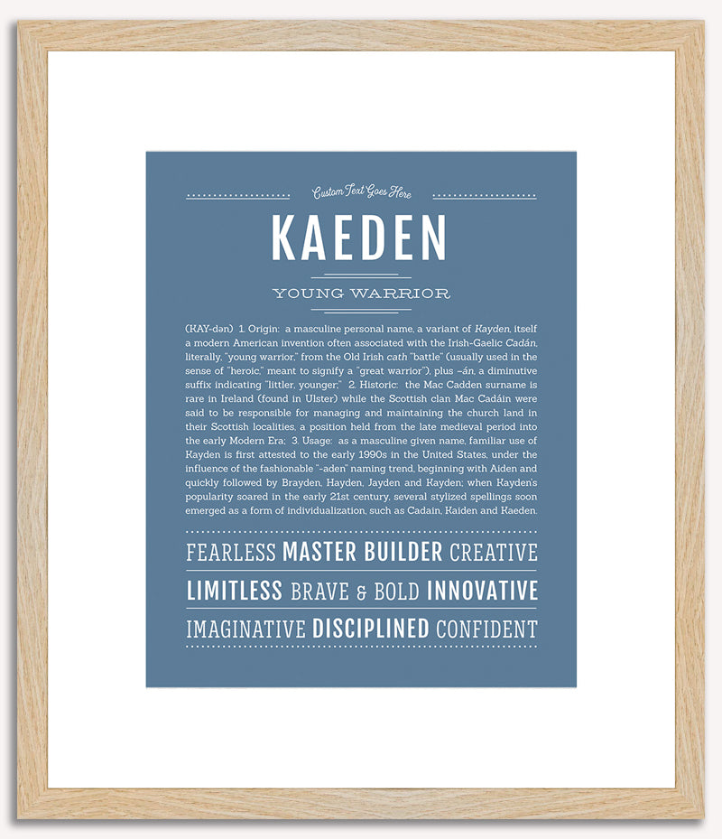 Kaeden | Name Art Print