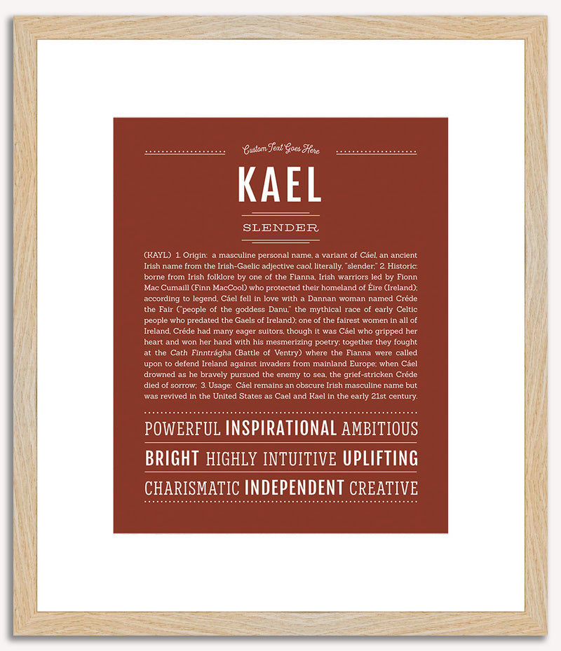 Kael | Name Art Print