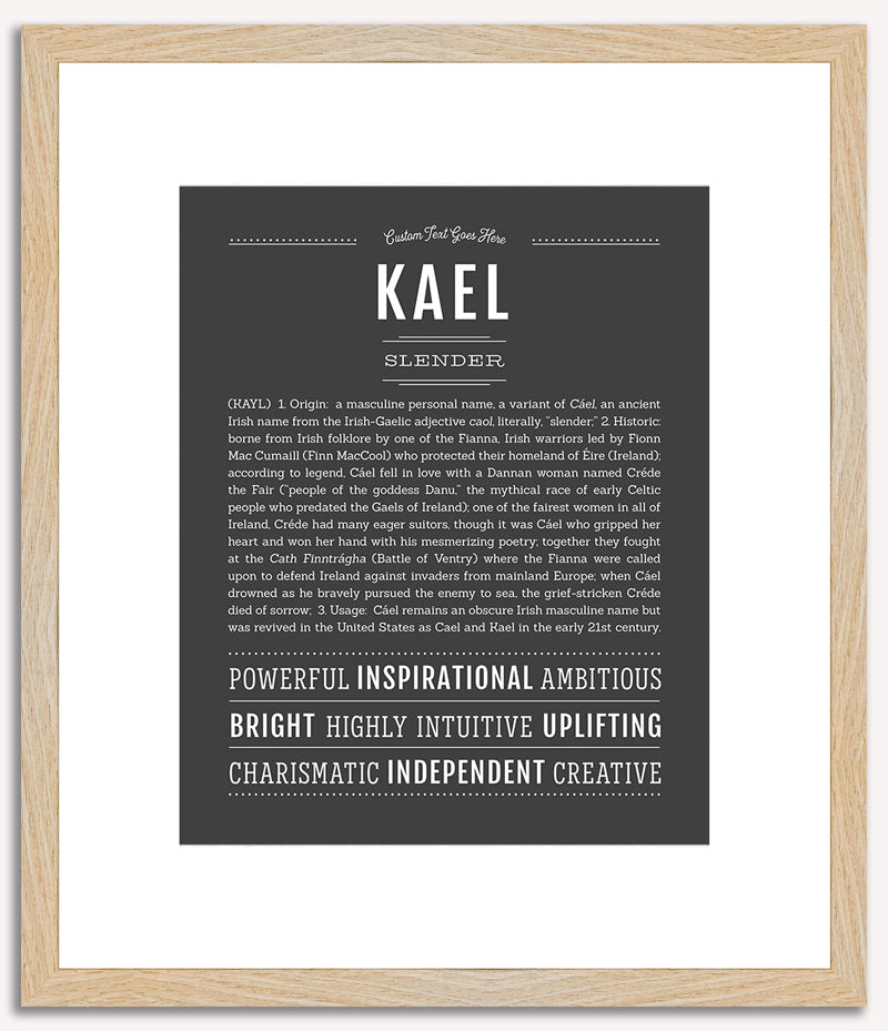 Kael | Name Art Print