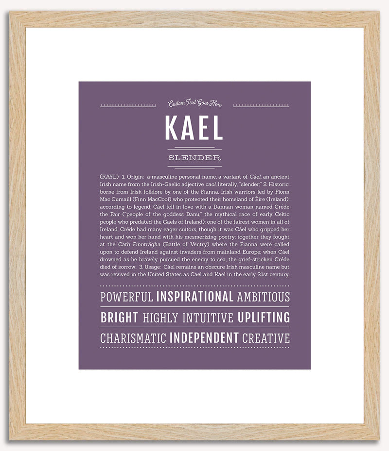 Kael | Name Art Print