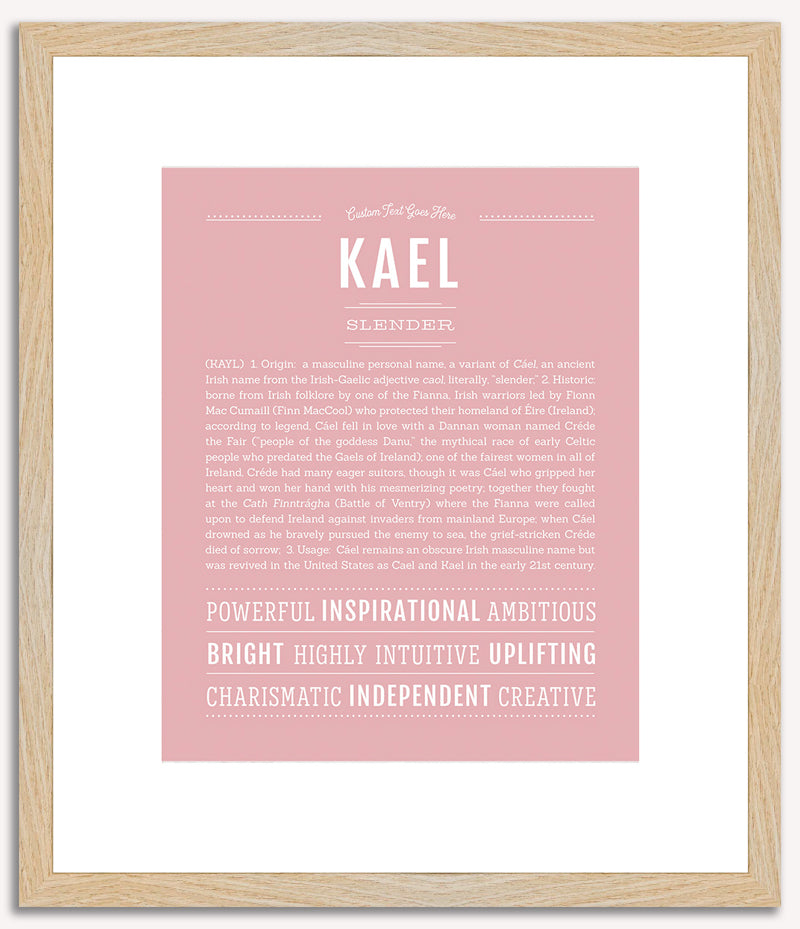 Kael | Name Art Print