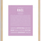 Kael | Name Art Print