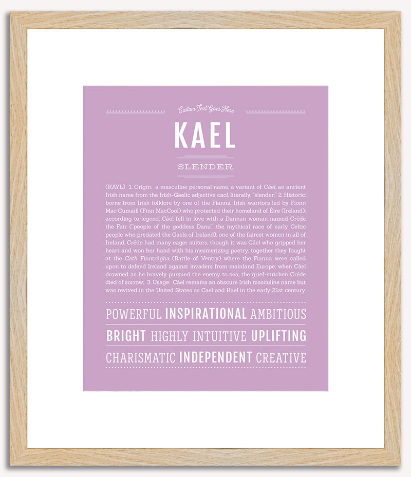 Kael | Name Art Print