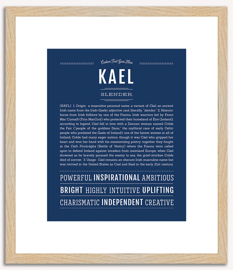 Kael | Name Art Print