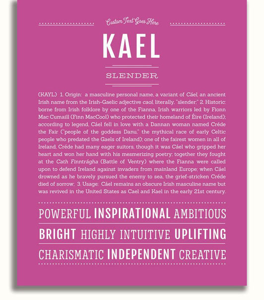 Frame Options | Dark Pink | No Frame
