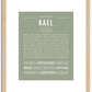 Kael | Name Art Print