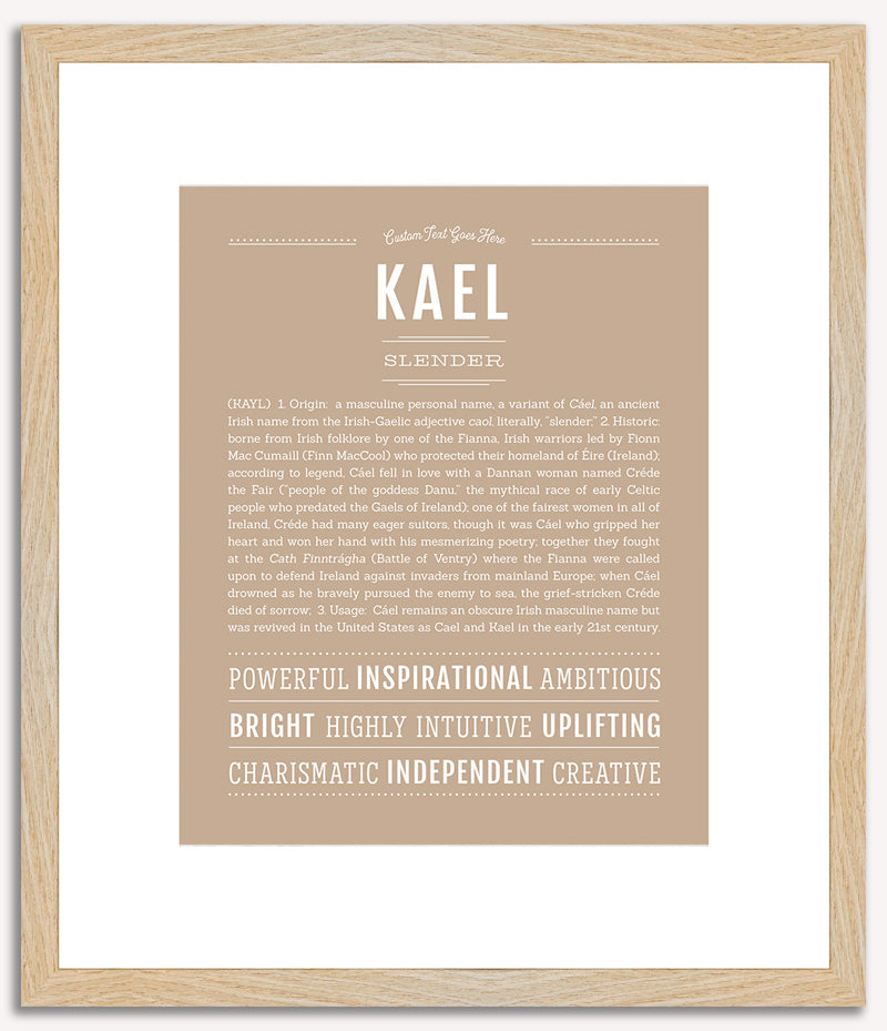 Kael | Name Art Print