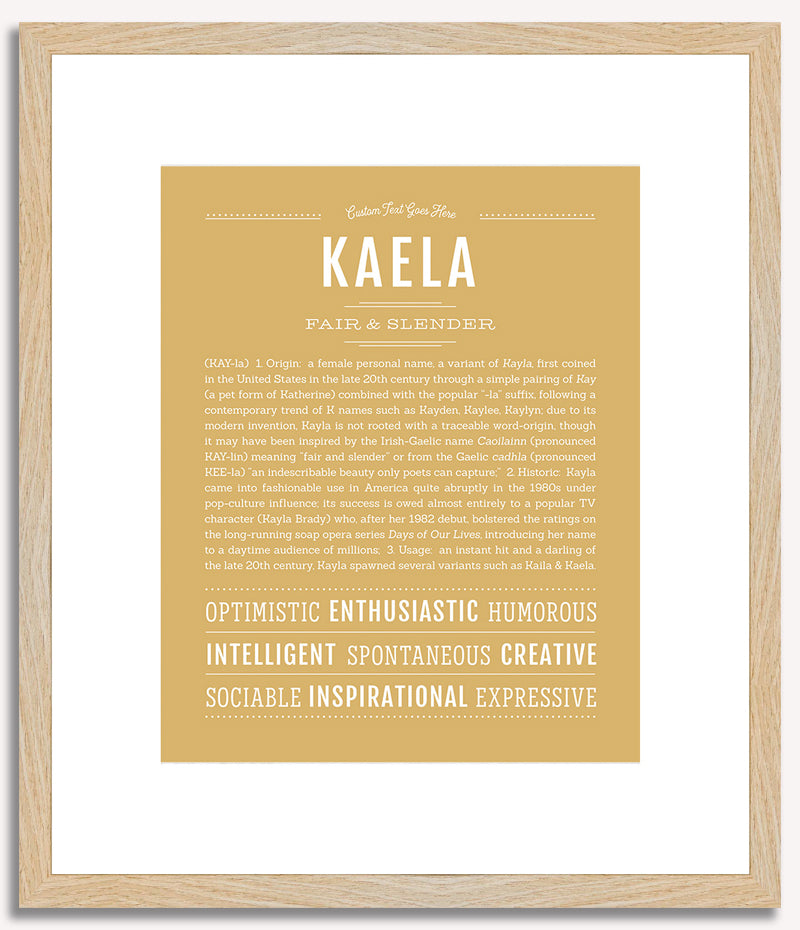 Kaela | Name Art Print