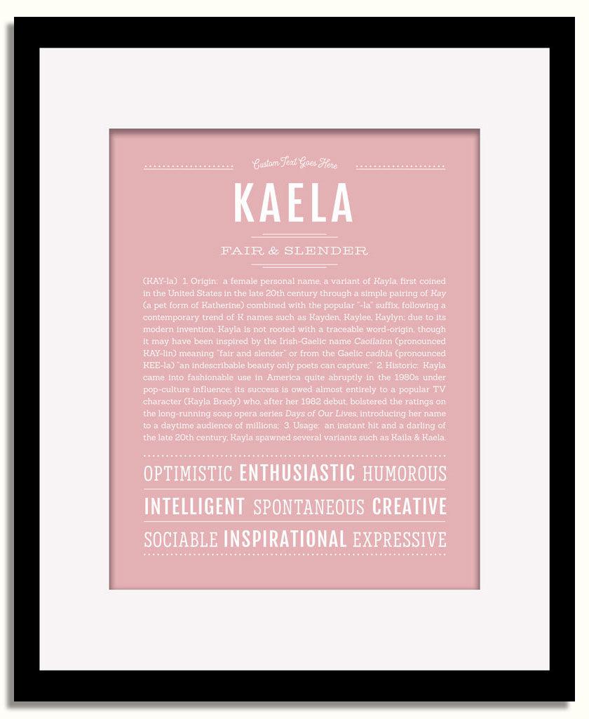 Frame Options | Dusty Rose | Black Frame, Matted