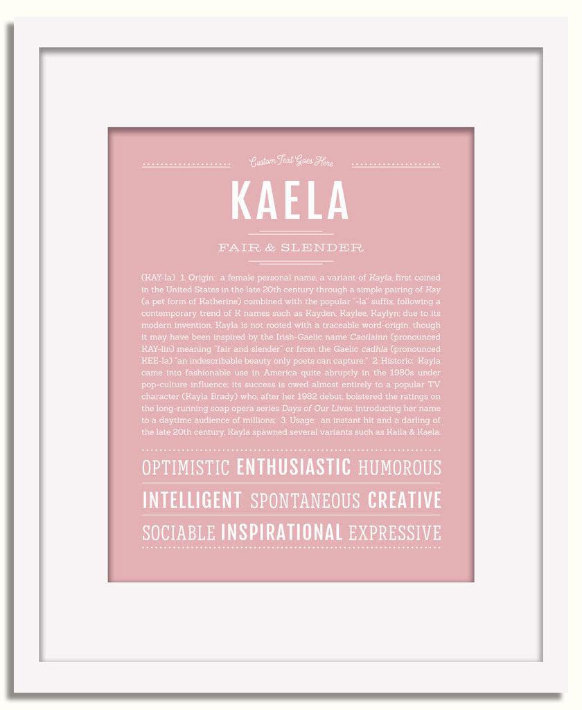 Frame Options | Dusty Rose | White Frame, Matted