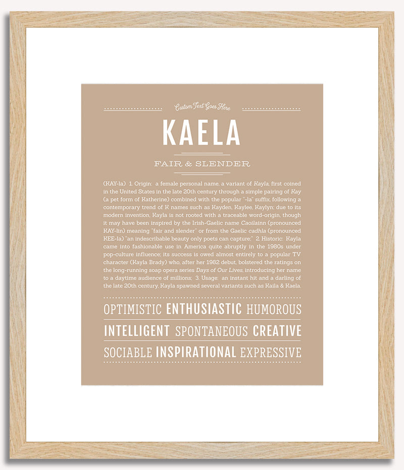 Kaela | Name Art Print