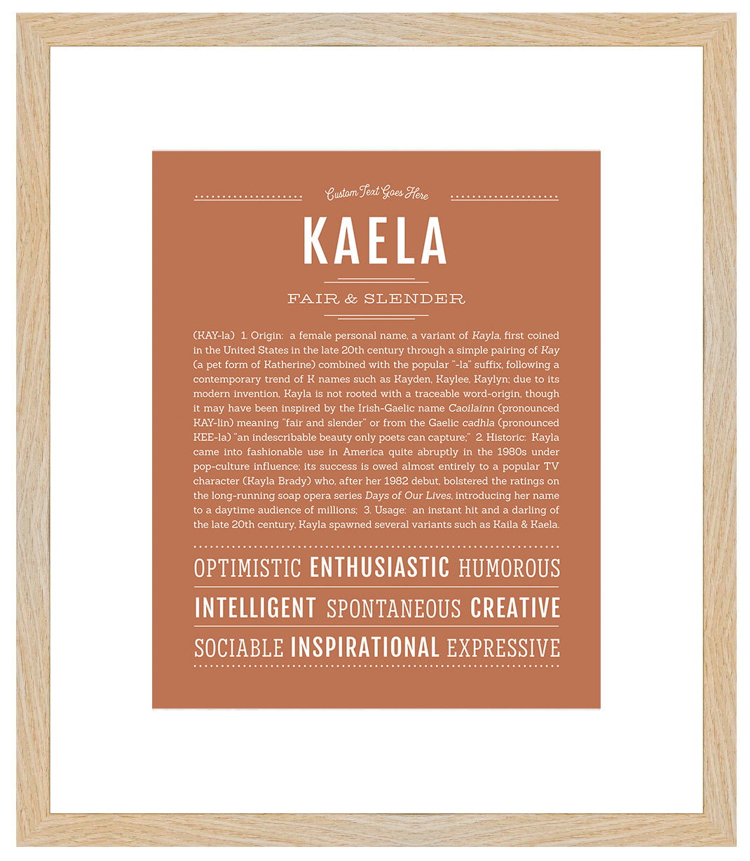 Kaela | Name Art Print