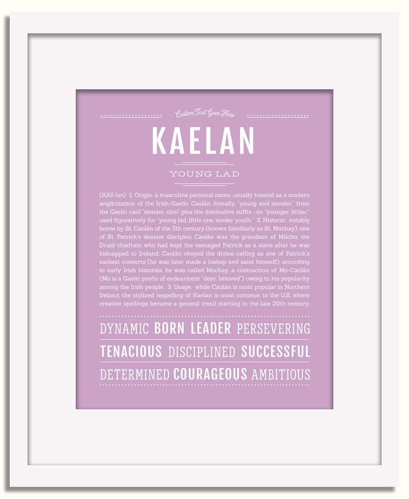 Frame Options | Lilac | White Frame, Matted