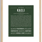 Kaeli | Name Art Print