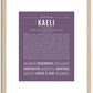 Kaeli | Name Art Print