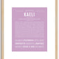 Kaeli | Name Art Print