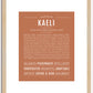 Kaeli | Name Art Print