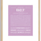 Kaely | Name Art Print