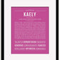 Frame Options | Dark Pink | Black Frame, Matted