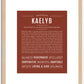 Kaelyb | Name Art Print