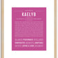 Kaelyb | Name Art Print