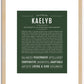 Kaelyb | Name Art Print