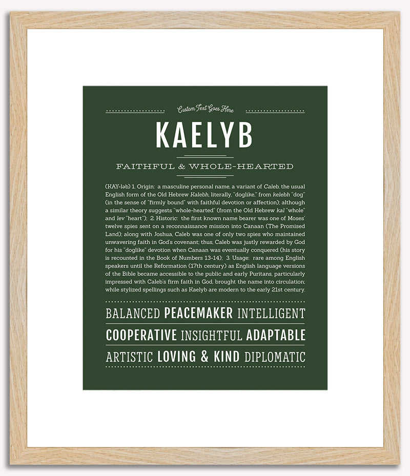 Kaelyb | Name Art Print