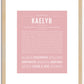 Kaelyb | Name Art Print