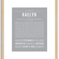 Kaelyb | Name Art Print