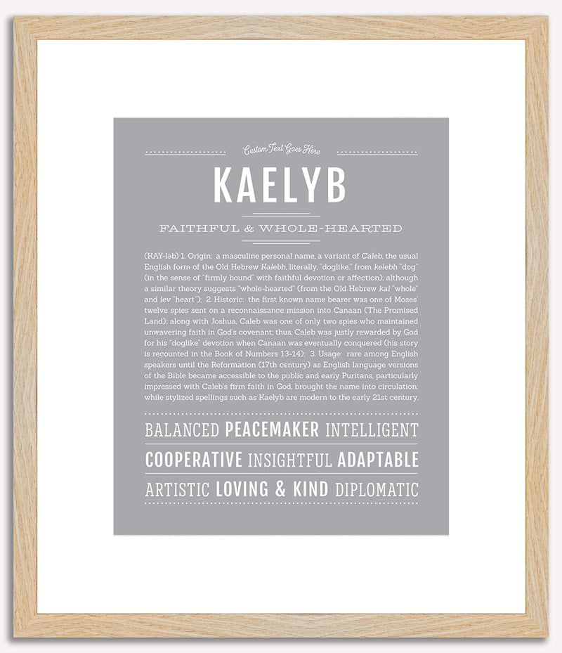 Kaelyb | Name Art Print