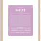 Kaelyb | Name Art Print