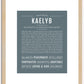 Kaelyb | Name Art Print