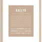 Kaelyb | Name Art Print