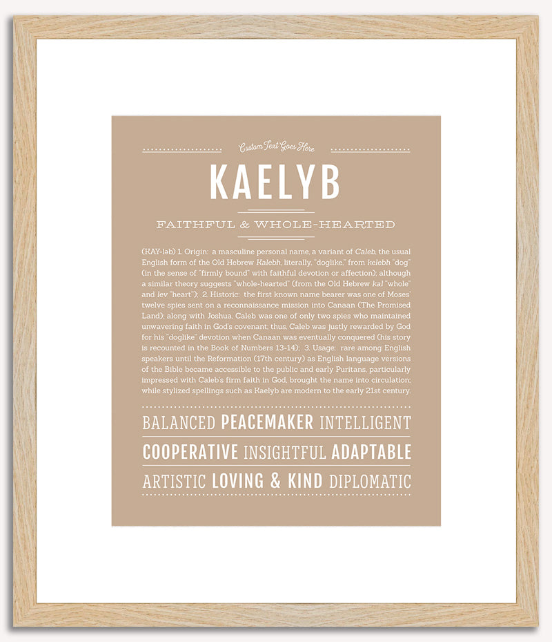 Kaelyb | Name Art Print