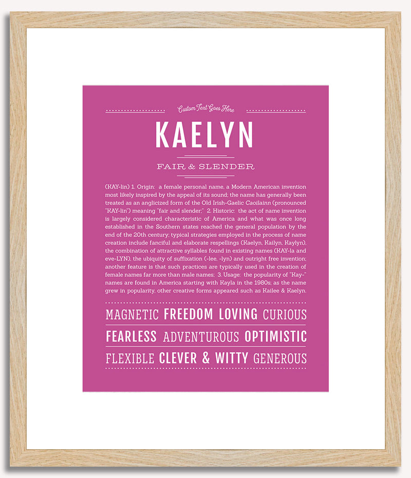 Kaelyn | Name Art Print