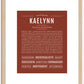 Kaelynn | Name Art Print