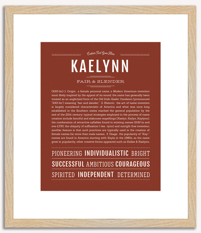 Kaelynn | Name Art Print