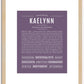 Kaelynn | Name Art Print