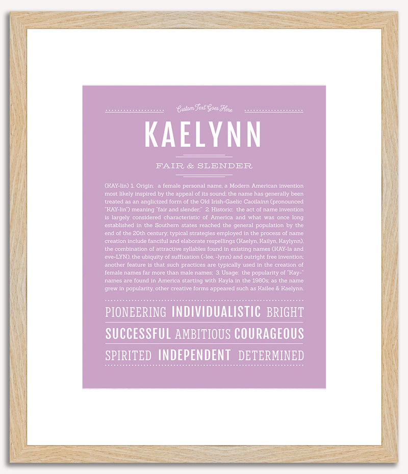 Kaelynn | Name Art Print