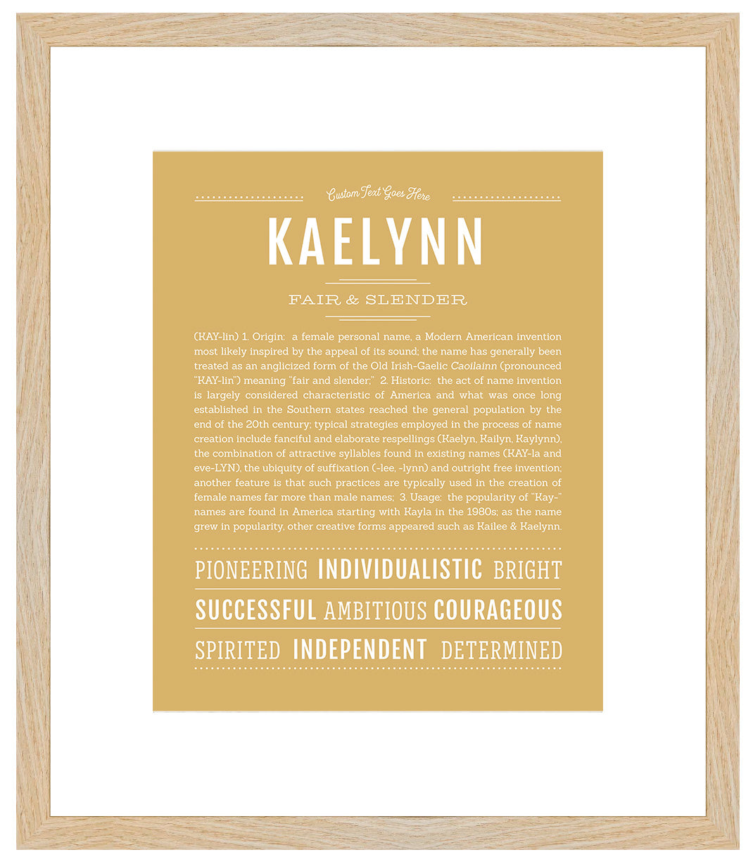 Kaelynn | Name Art Print