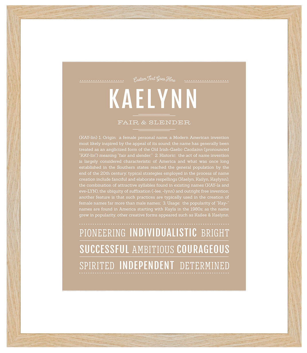 Kaelynn | Name Art Print