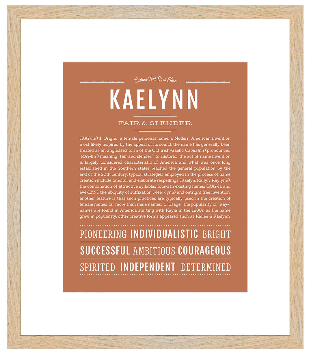 Kaelynn | Name Art Print