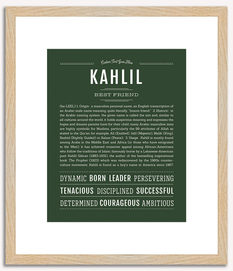 Kahlil | Name Art Print