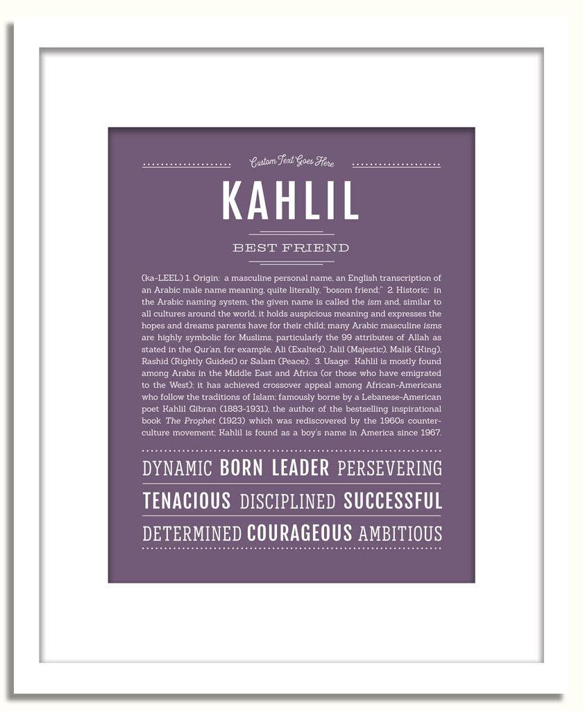 Frame Options | Deep Purple | White Frame, Matted