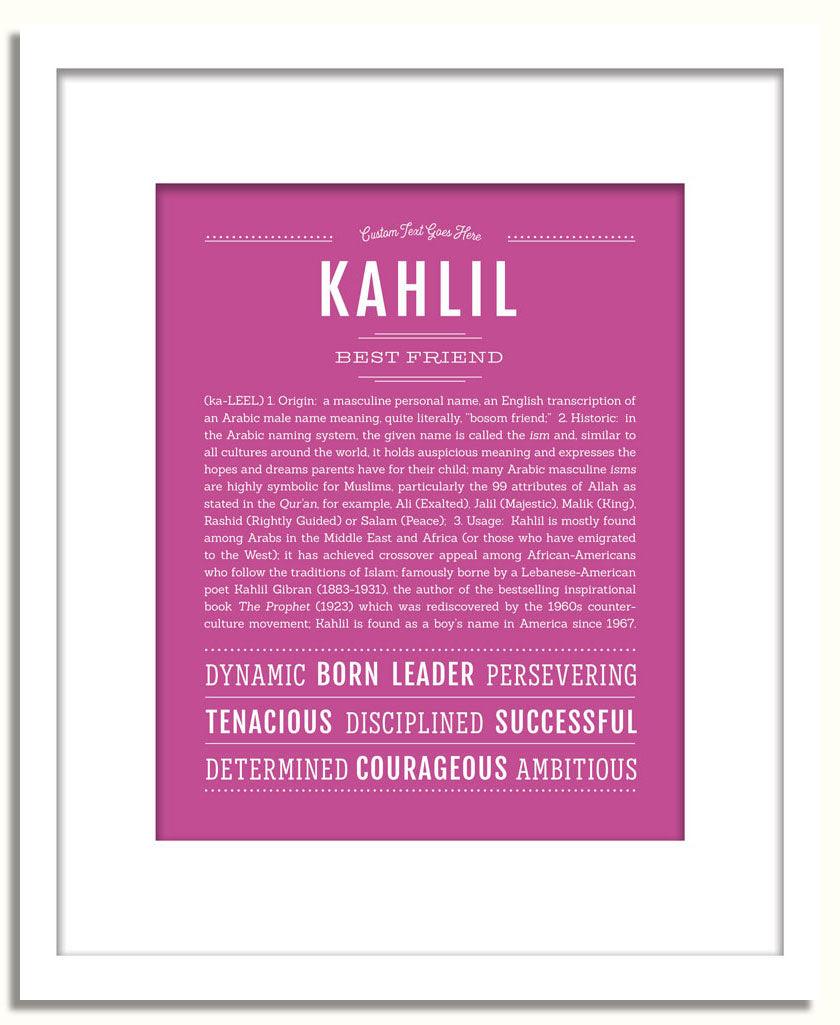 Frame Options | Dark Pink | White Frame, Matted