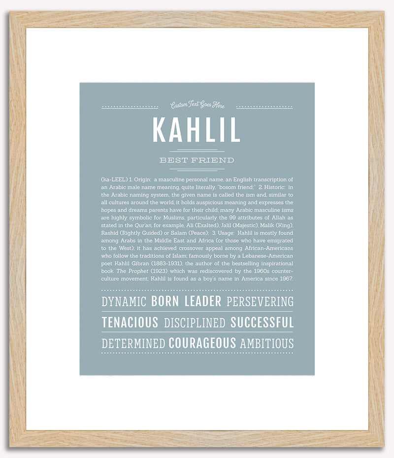 Kahlil | Name Art Print