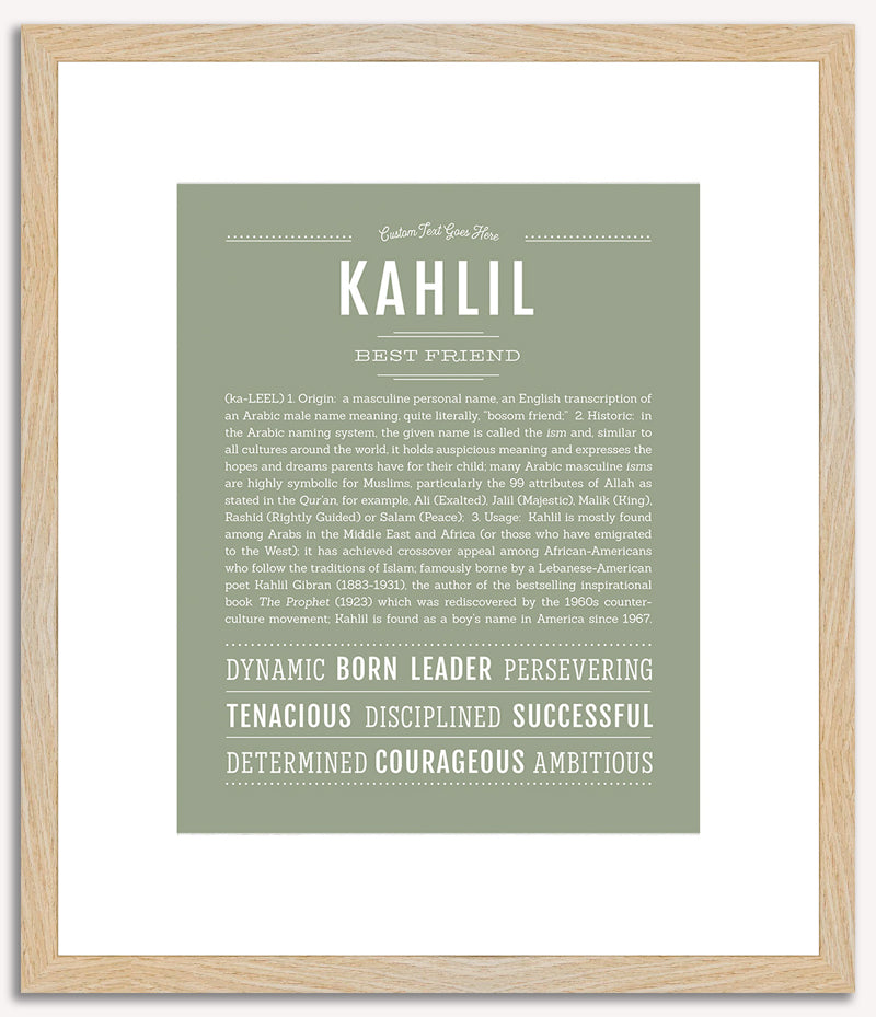 Kahlil | Name Art Print