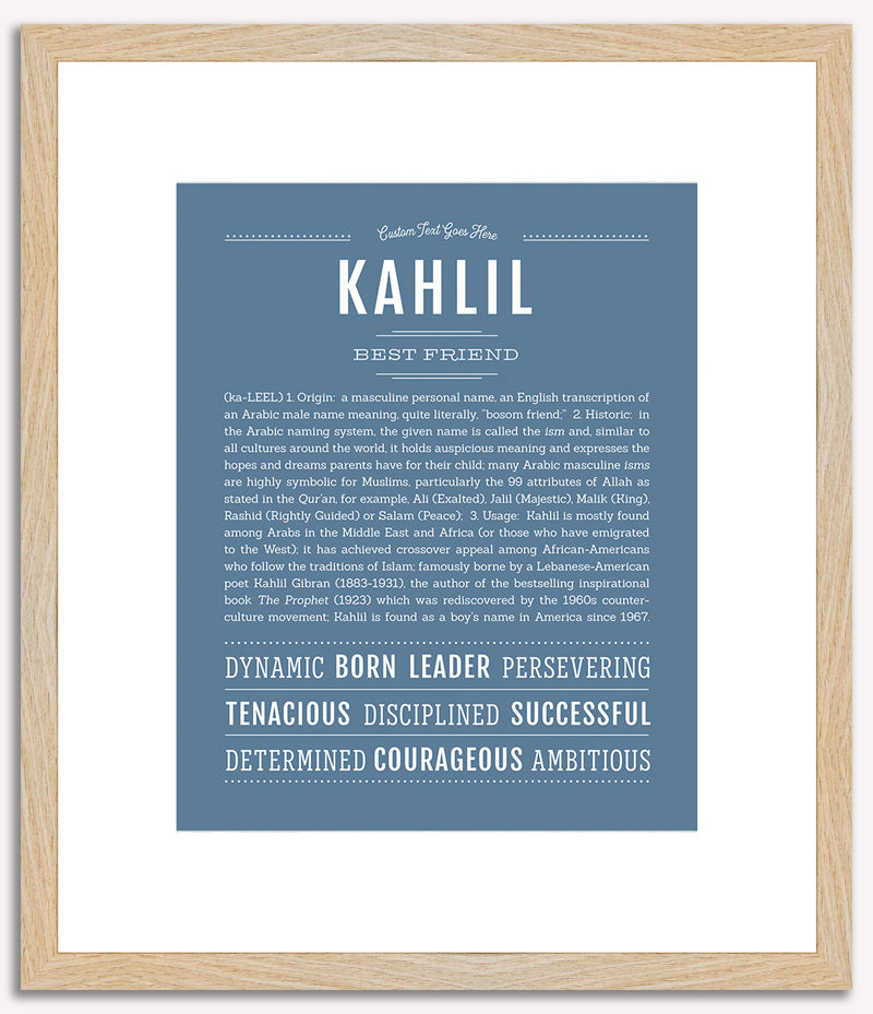 Kahlil | Name Art Print