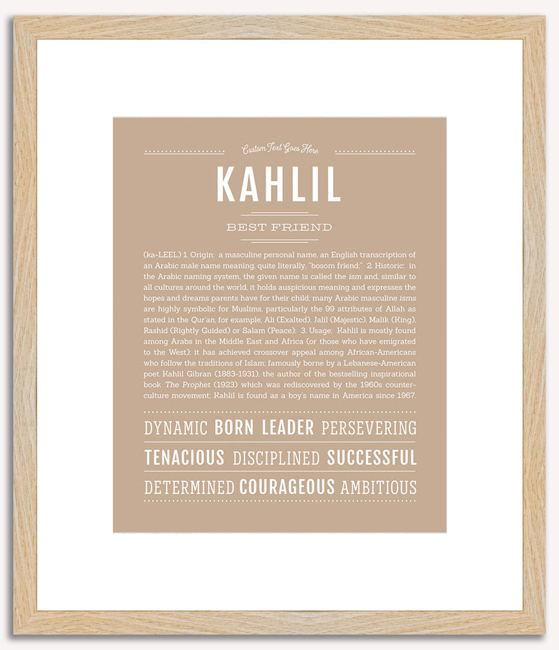 Kahlil | Name Art Print